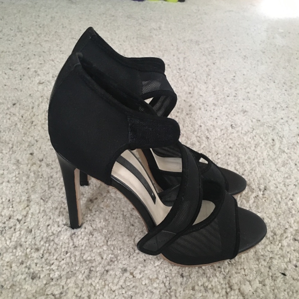 Zara mesh strap heels